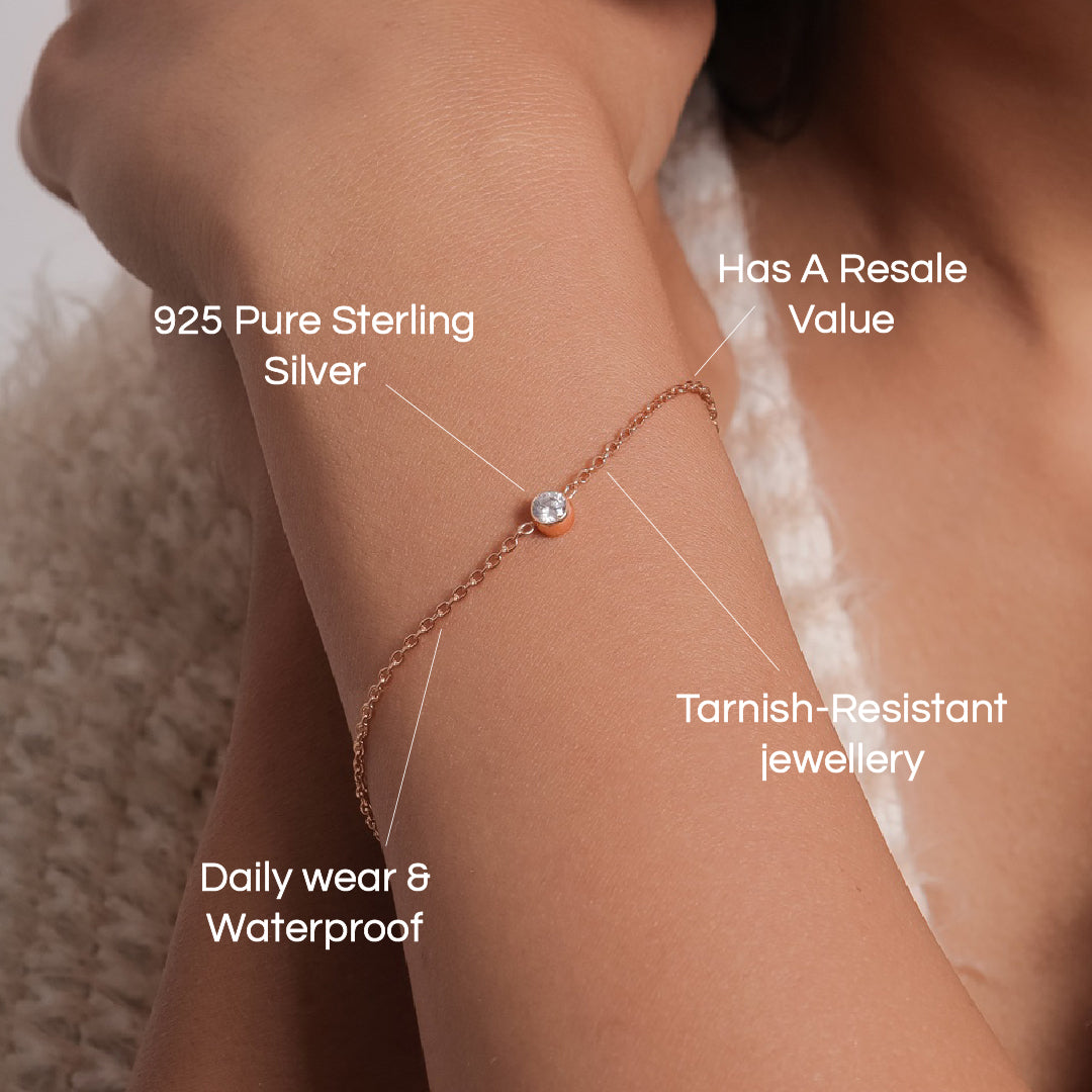 ROSE GOLD SOLITAIRE BRACELET