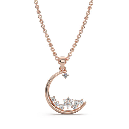 Rose Gold Constellation Of Stars  Pendant