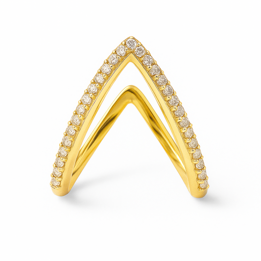 Stellar V-925 Silver Stack Ring