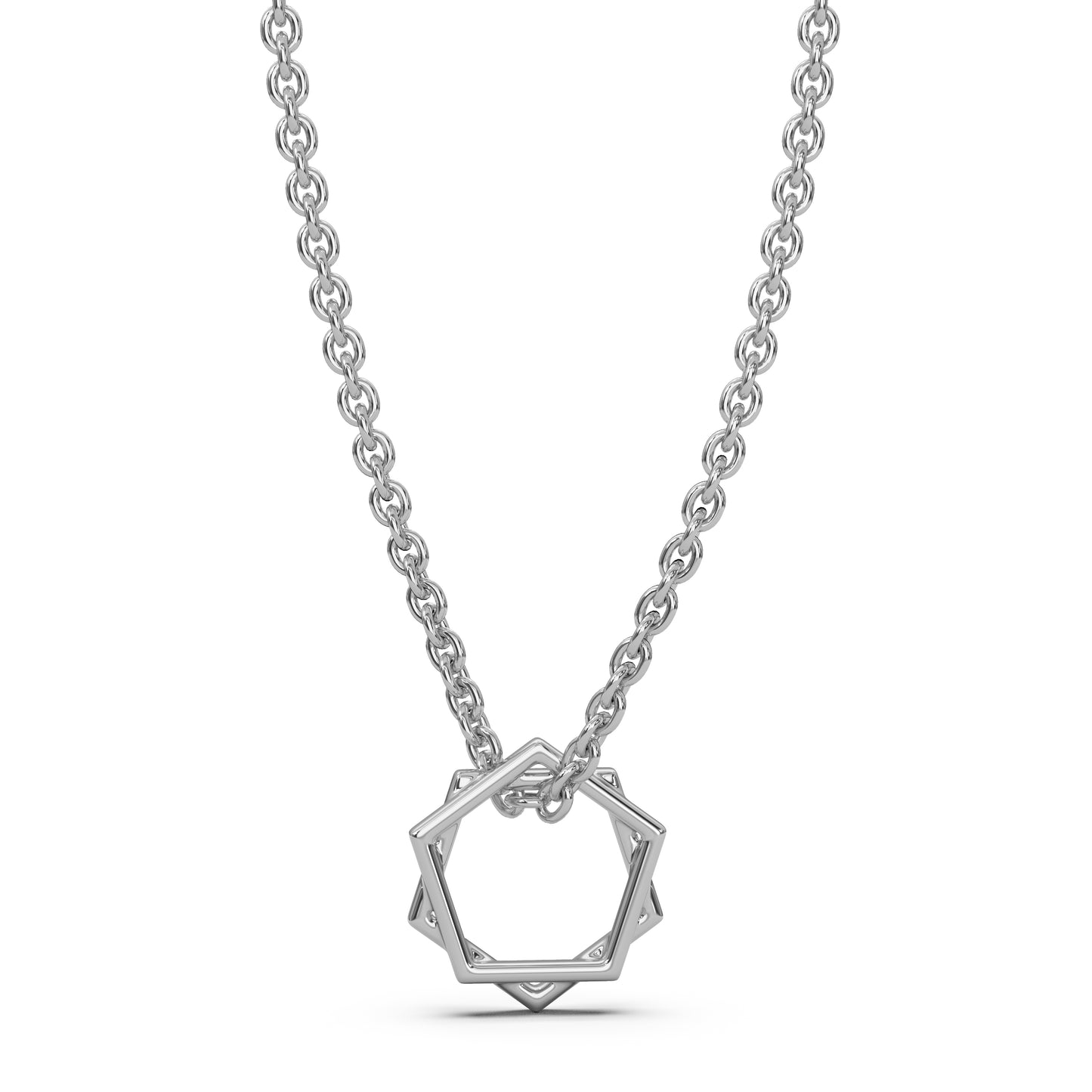Geometrical 925 Silver Pendant