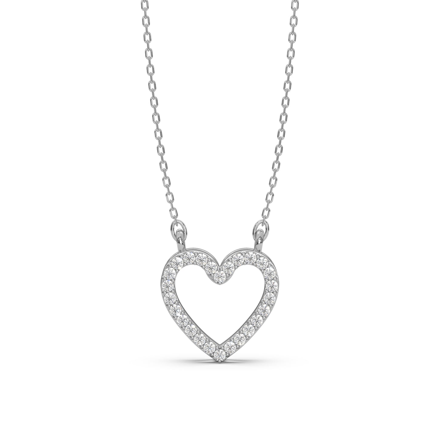 SILVER ROMANCE HEART PENDANT