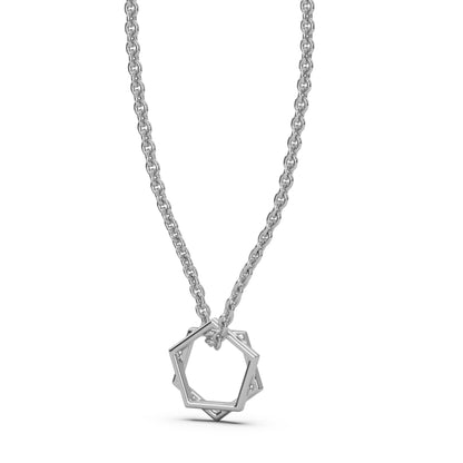 Geometrical 925 Silver Pendant