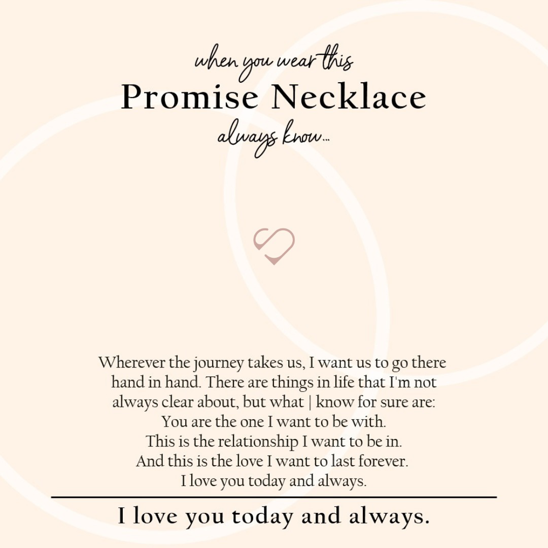 I Promise To Be With You Sterling Silver Necklace