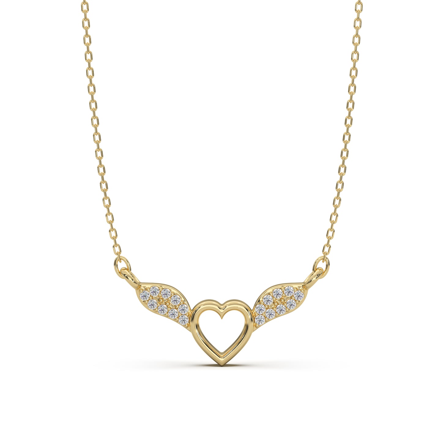 Guiding Angel Golden Silver Pendant