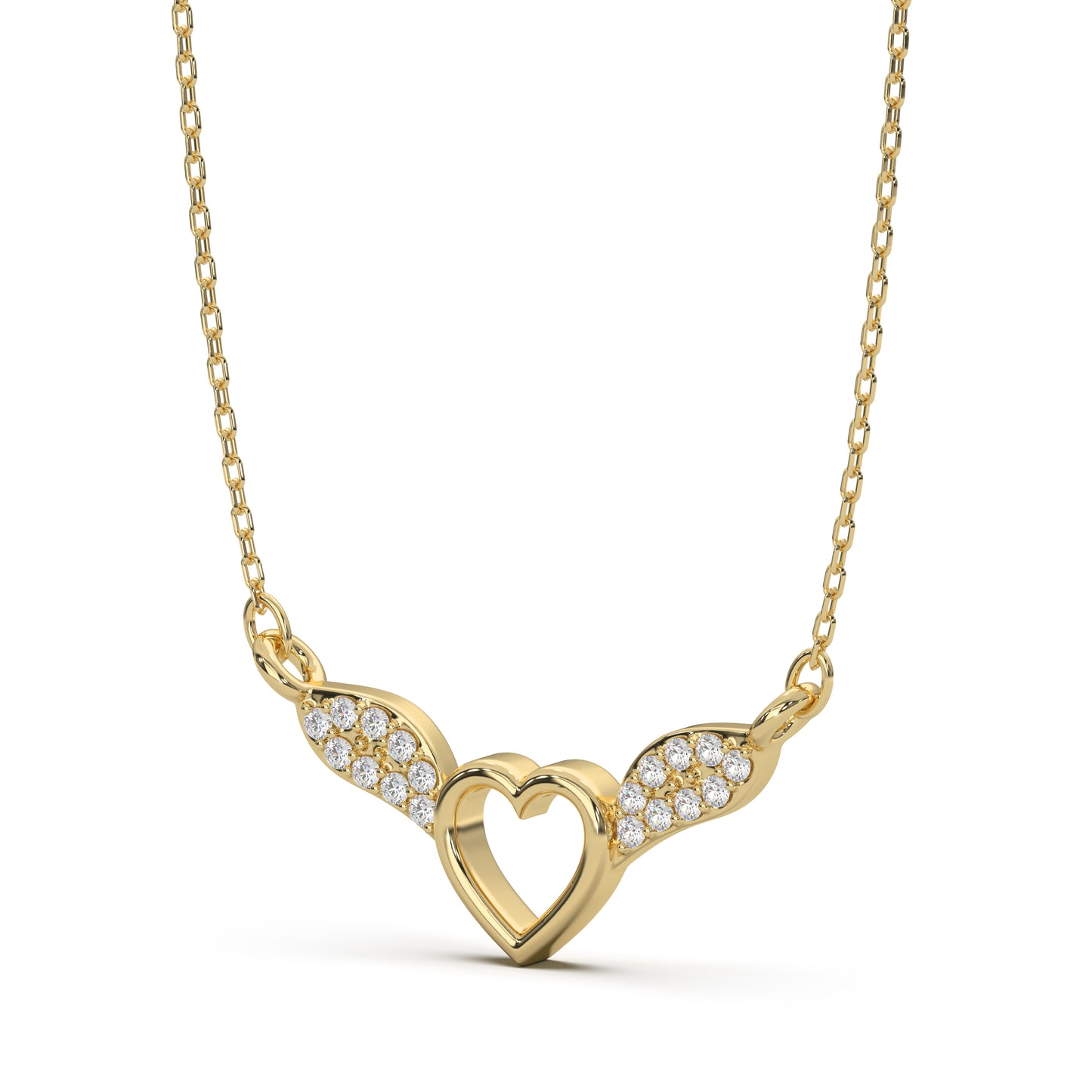 Guiding Angel Golden Silver Pendant