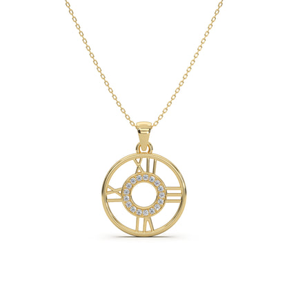 The Golden Clock Pendant