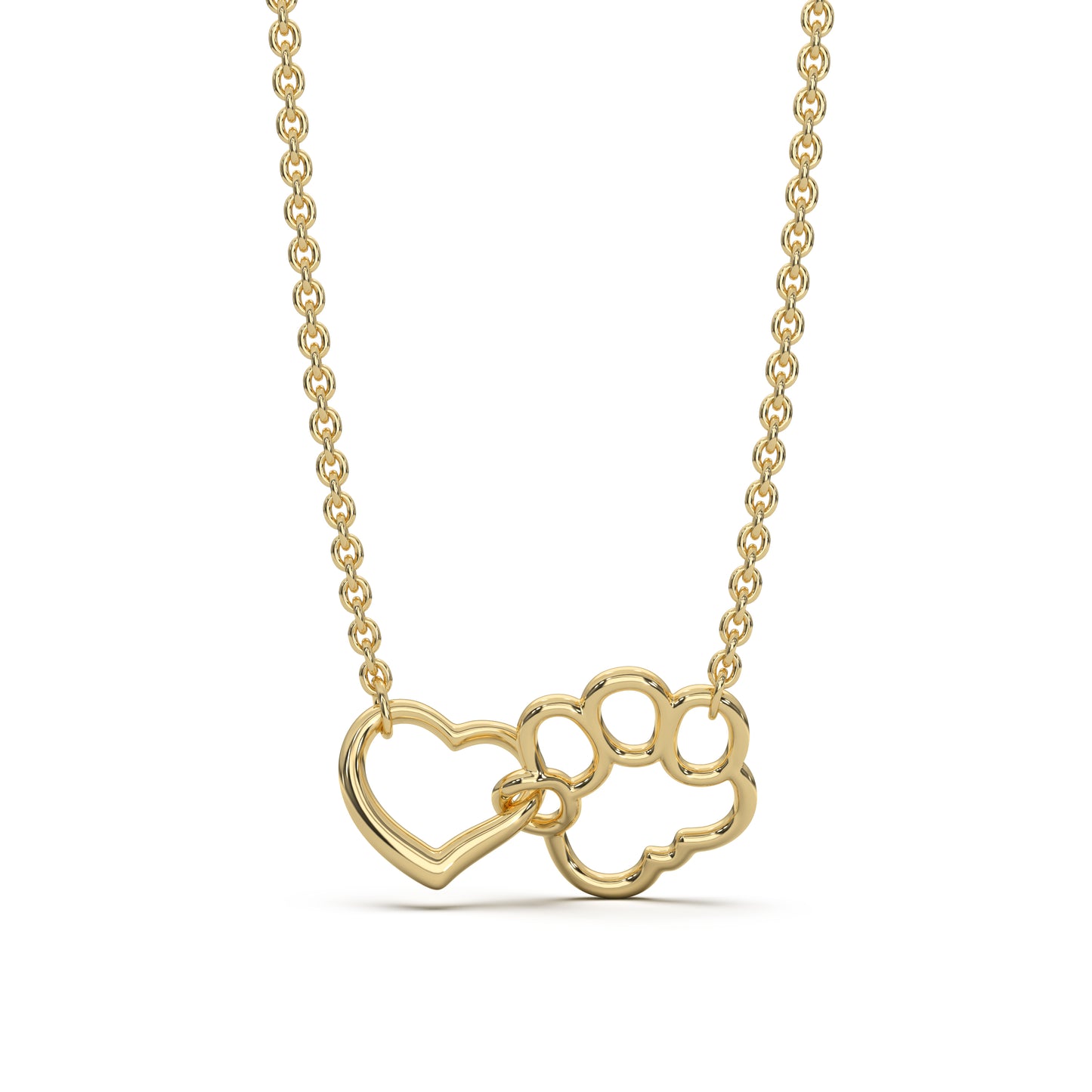 Heart In A Paw Pendant