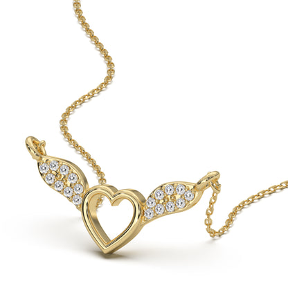 Guiding Angel Golden Silver Pendant