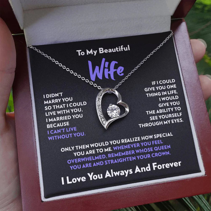 To My Wife: Happy Valentine's Day - Alluring Beauty Necklace –  BlingBlingGifts