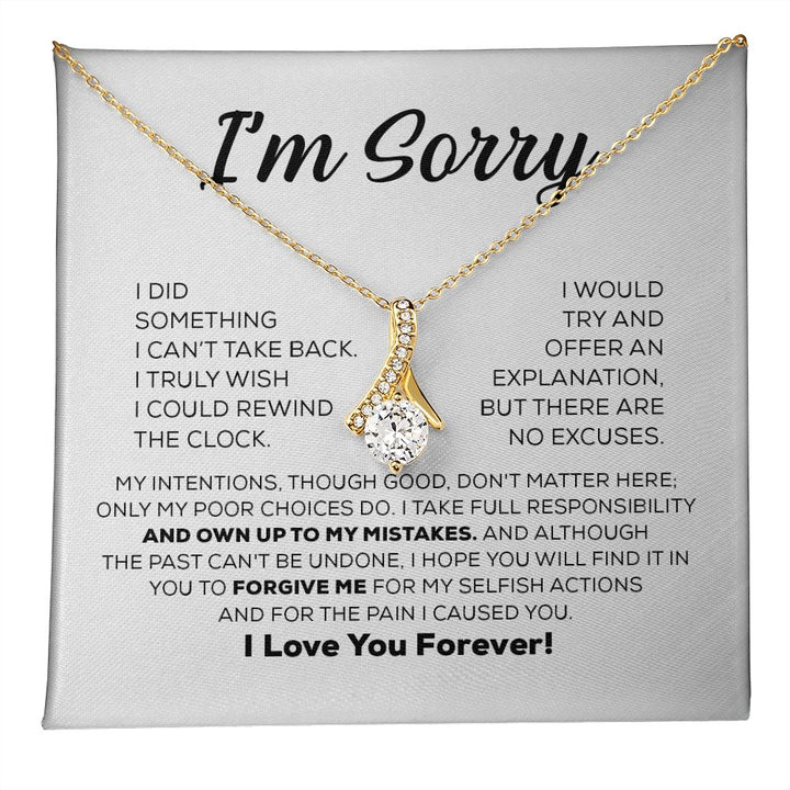 (FLAT 20% off) Apology Gift For Her - I Take Full Responsibility - Alluring Beauty Necklace