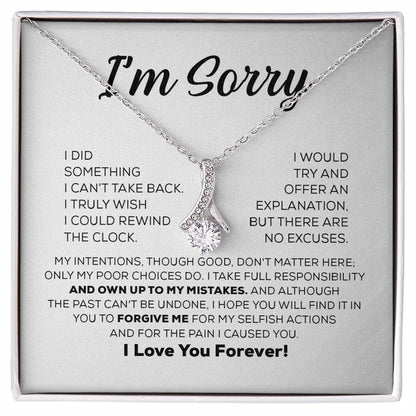 (FLAT 20% off) Apology Gift For Her - I Take Full Responsibility - Alluring Beauty Necklace