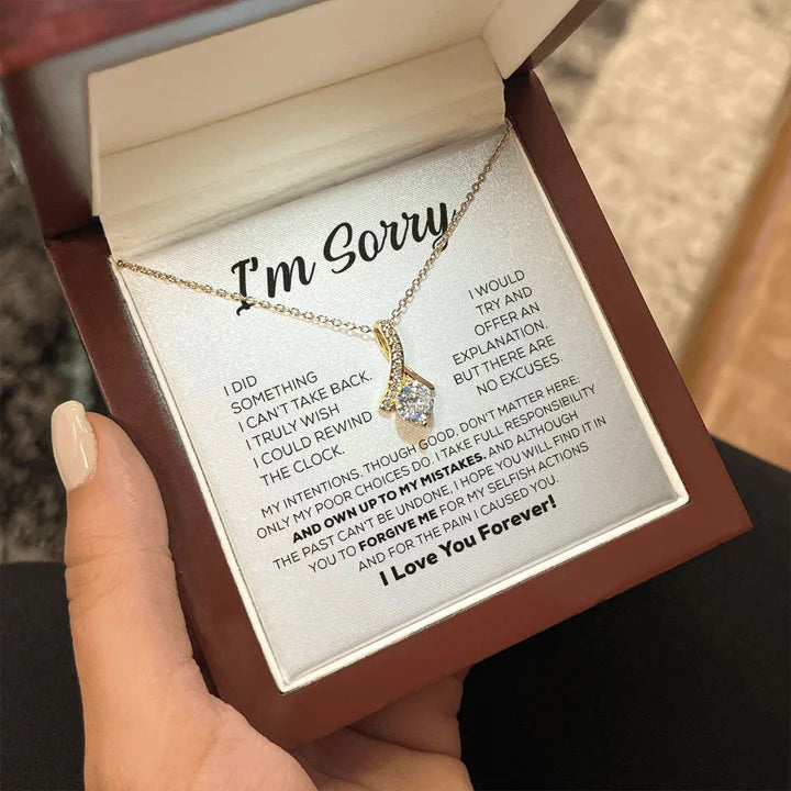 I Hurt You I'm Sorry Necklace - There Is No Excuse | North Star Wishes