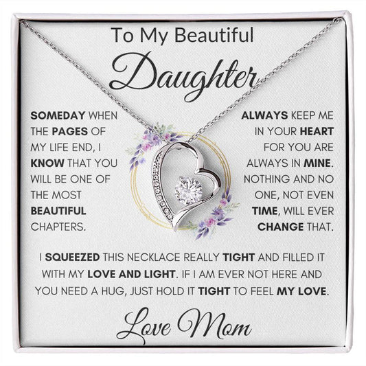 Mom's Gift to Her Beautiful Daughter : Radiant Love Infused Forever | Eternal Glow Necklace