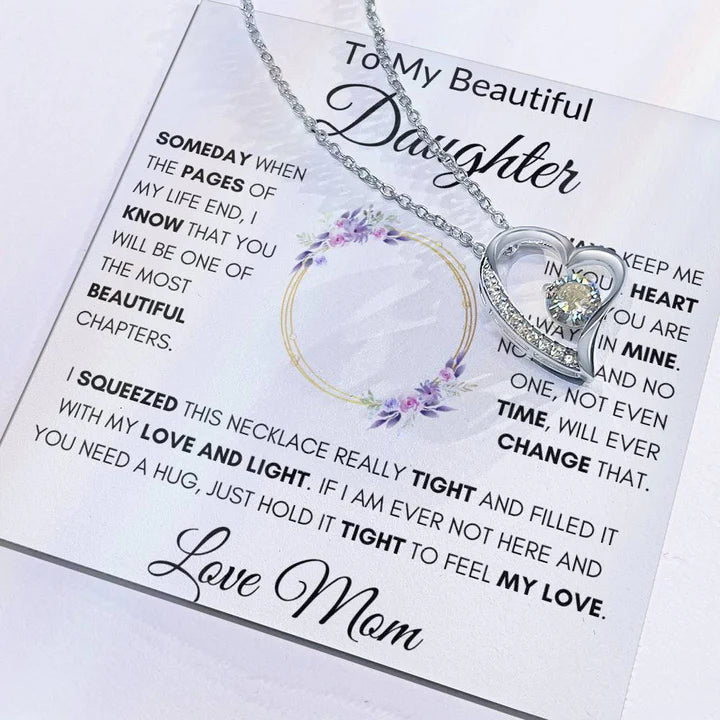 Mom's Gift to Her Beautiful Daughter : Radiant Love Infused Forever | Eternal Glow Necklace