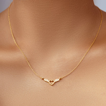 Guiding Angel Golden Silver Pendant