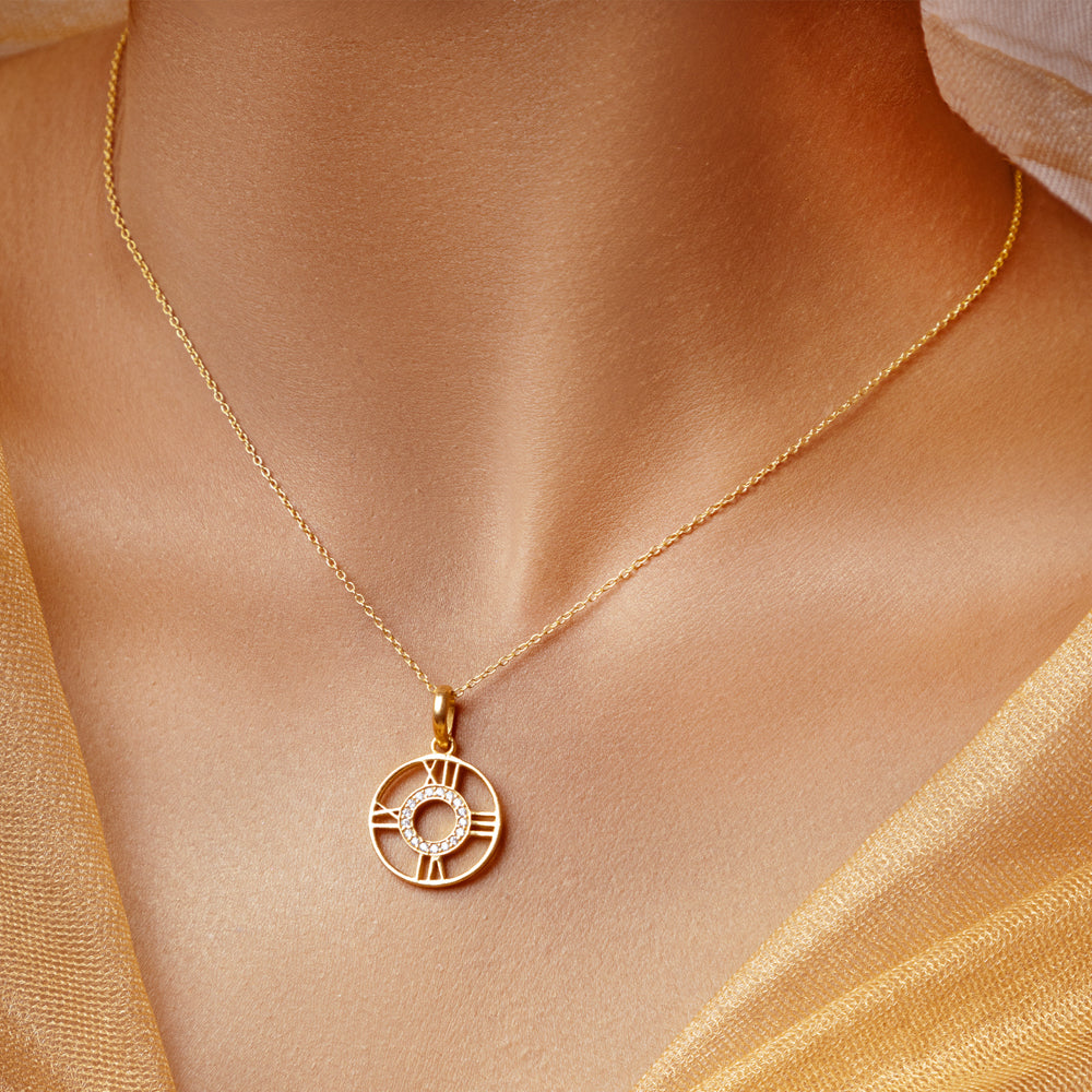 The Golden Clock Pendant