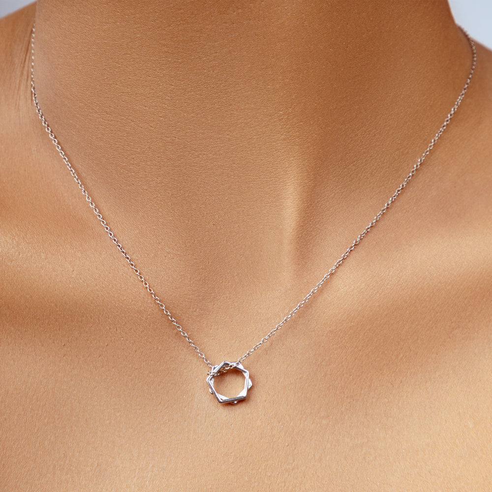 Geometrical 925 Silver Pendant