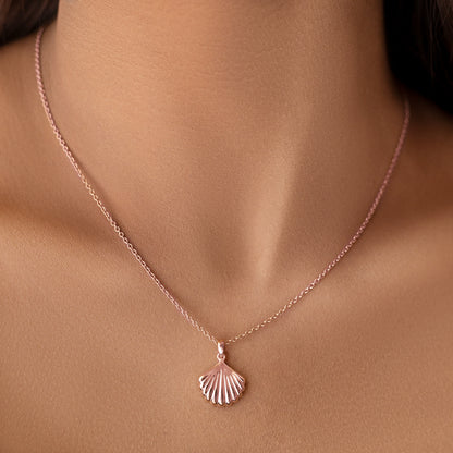 Rose Gold Sea Shell Pendant