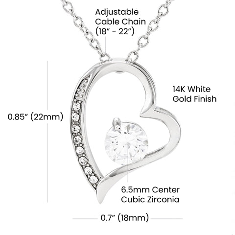 Sorry Gift For Girlfriend - 925 Sterling Silver Forever love Necklace