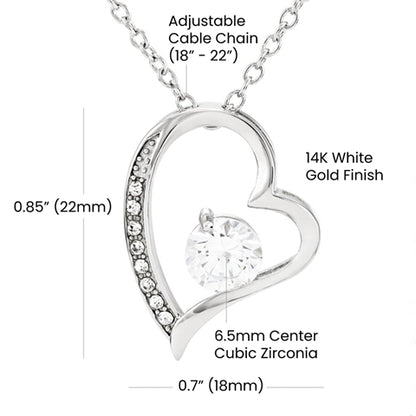 Sorry Gift For Girlfriend - 925 Sterling Silver Forever love Necklace