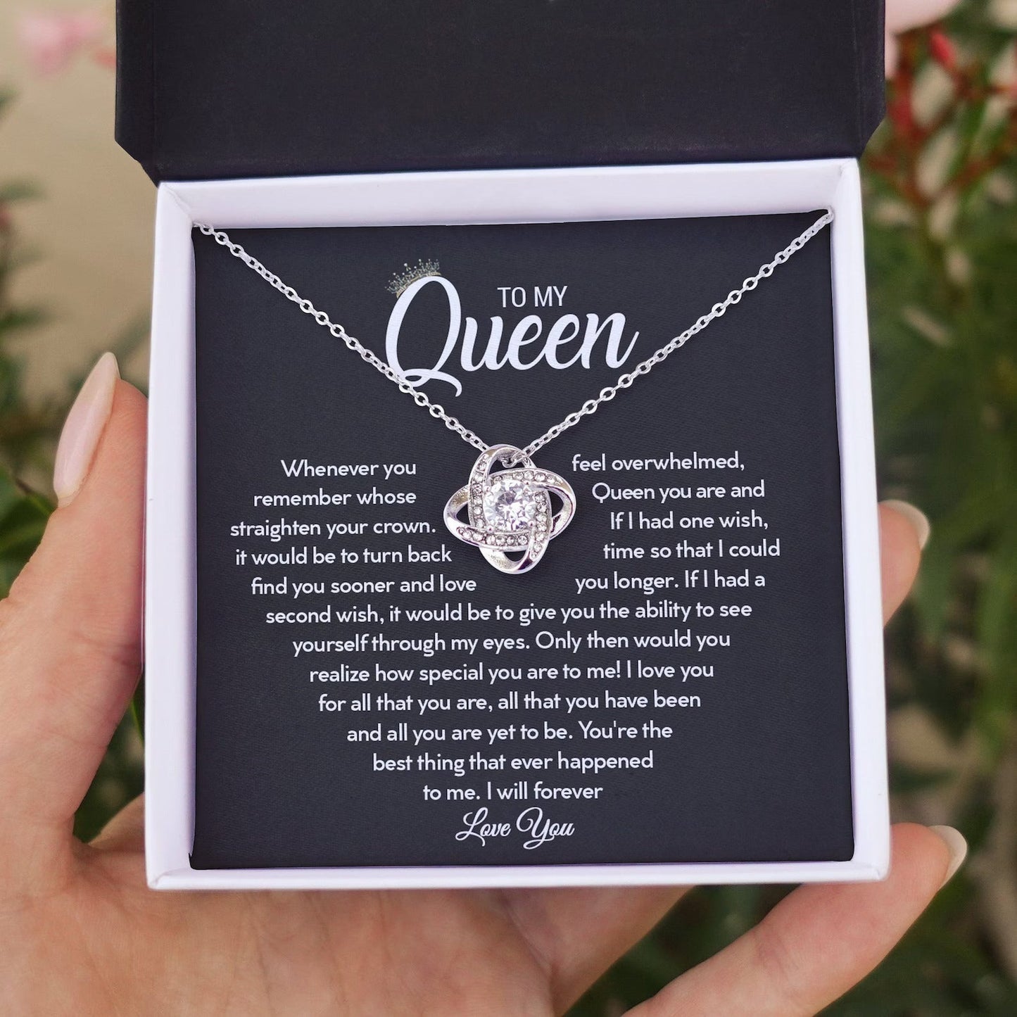 My Queen Love Knot Necklace(B)