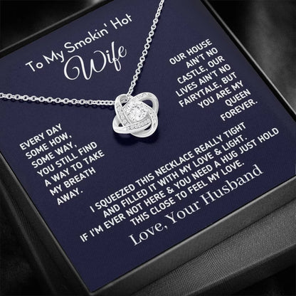 Gift for Smokin Hot Wife "My Queen Forever" - Wife Birthday, Wedding Anniversary Gift