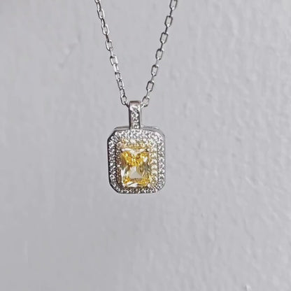 Hexagon Citrine Shine Pendant