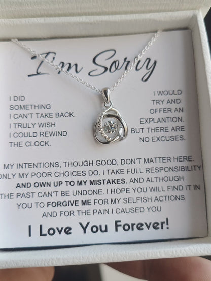 Apology Gift For Her - I Take Full Responsibility - Active Shinning Stone Beauty Necklace