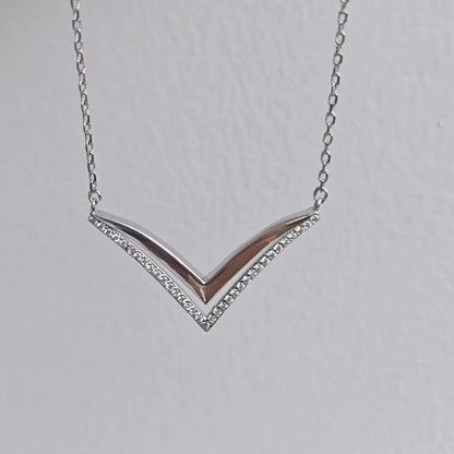 Chevron Curve Charm Pendant