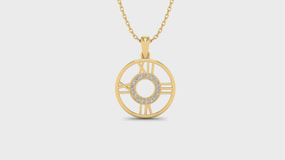 The Golden Clock Pendant