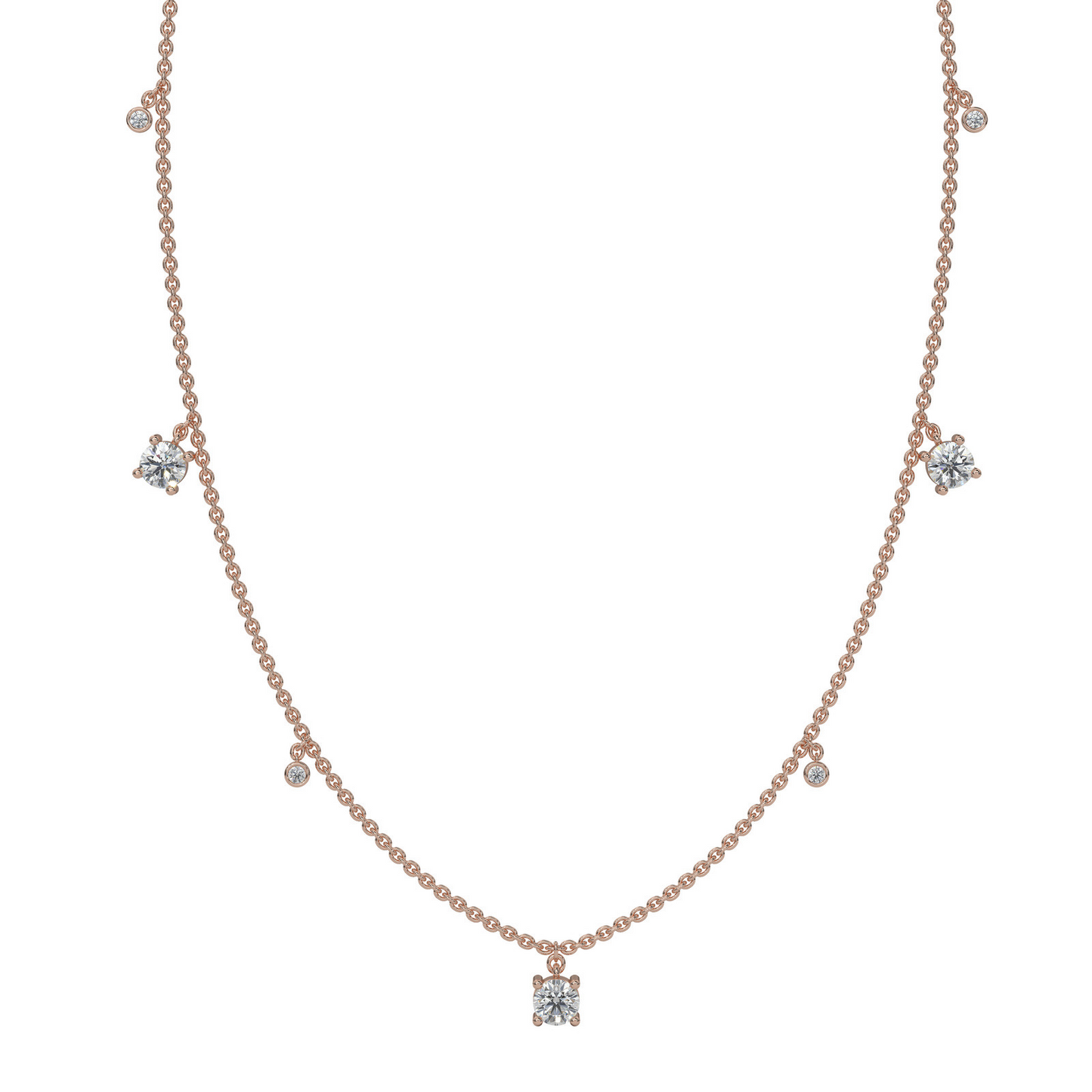 Chunky Solitaire Necklace