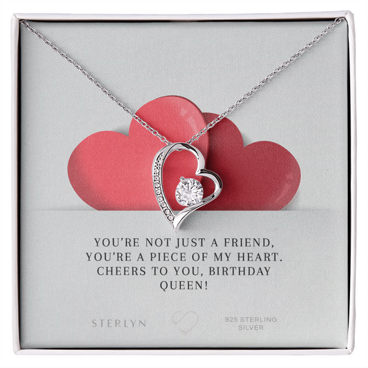 A heartfelt tribute wrapped in love — because she’s not just a friend, she’s a piece of your heart,With Love Forever Pendent.