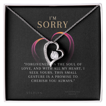 To Say Sorry - Forgiveness Is The Soul Of Love,Forever Love Pendant