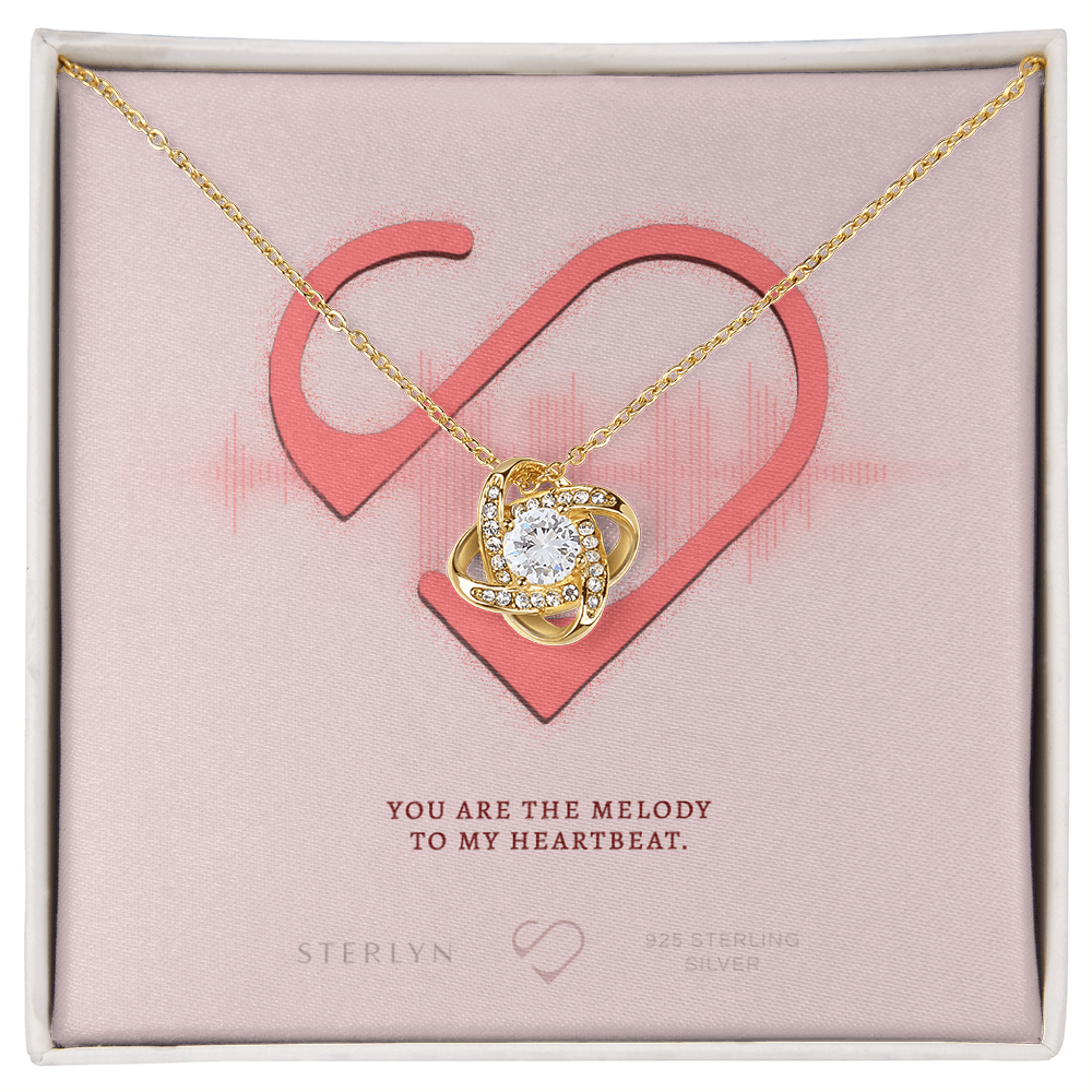 You Are The Melody To My Heartbeat,Love Knot Pendent