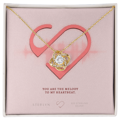 You Are The Melody To My Heartbeat,Love Knot Pendent