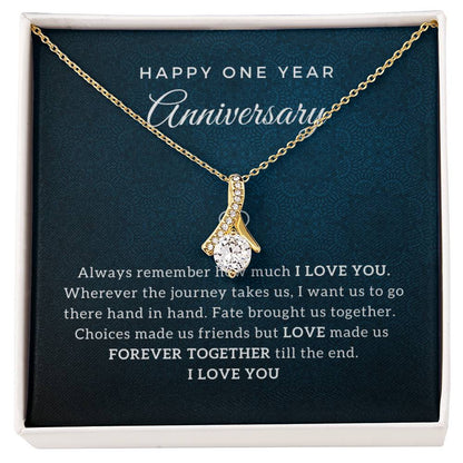 Happy Anniversary Gift - First Anniversary Gift for Wife - Luxury Message Card