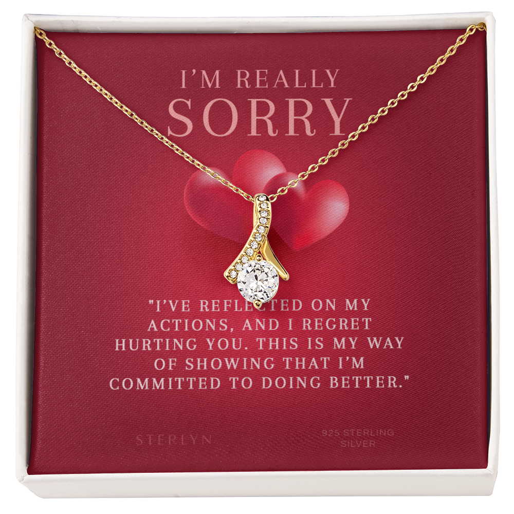 I'am Really Sorry Gift For Her - I've Reflected On My Action,Alluring Beauty Pendant
