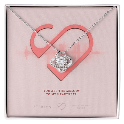 You Are The Melody To My Heartbeat,Love Knot Pendent