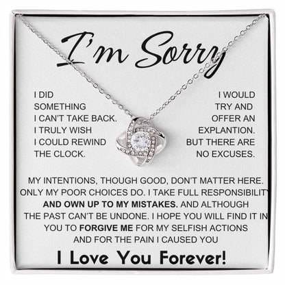 Apology Gift For Her - I Take Full Responsibility - Romance Weaver Necklace