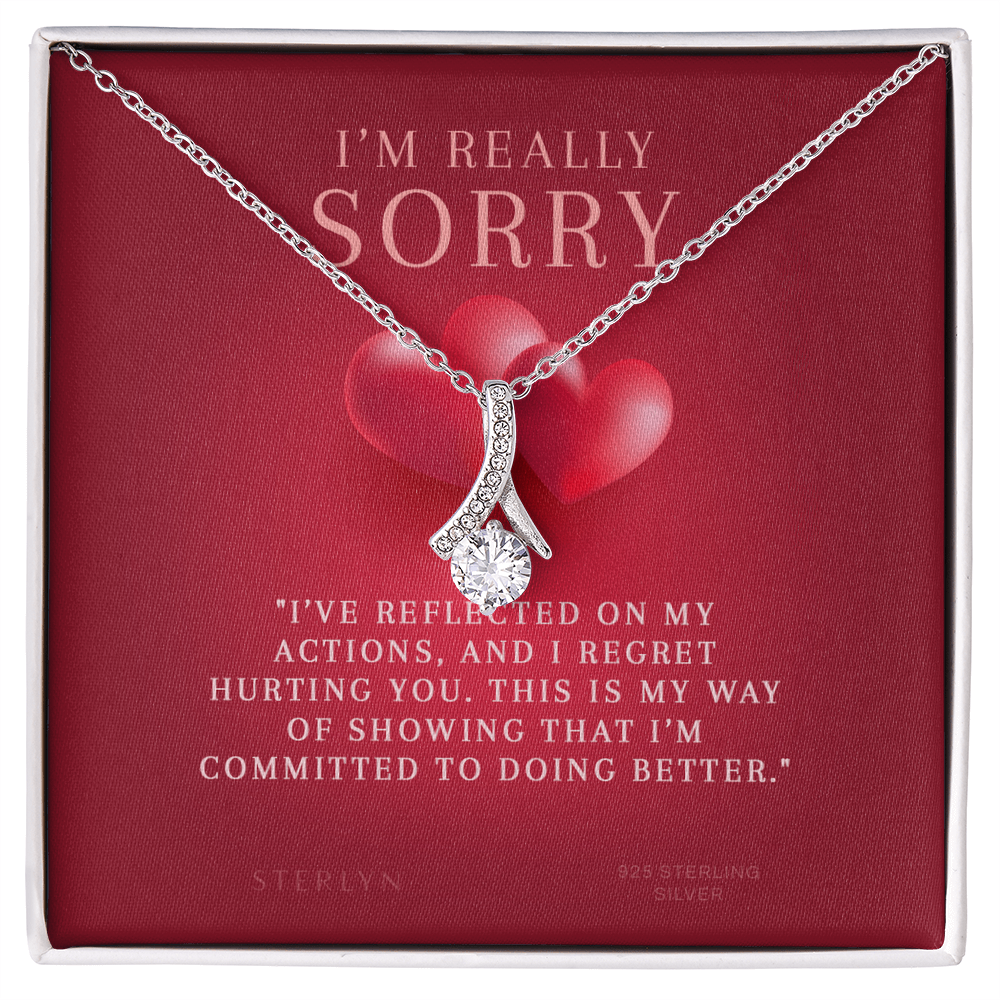 I'am Really Sorry Gift For Her - I've Reflected On My Action,Alluring Beauty Pendant