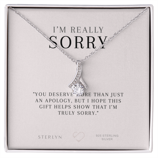 I’m Really Sorry Gift Card , You Deserve More Than Just An Apology,Alluring Beauty Pendant
