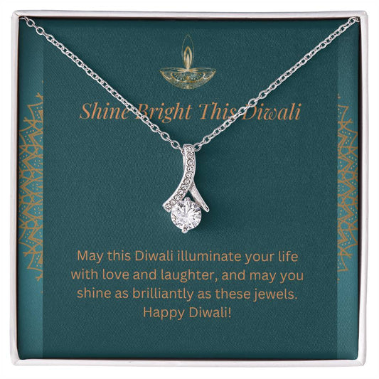 Diwali Wishes Gift: A Timeless Gift to Celebrate Light and Love - 925 sterling Silver Alluring Beauty Necklace