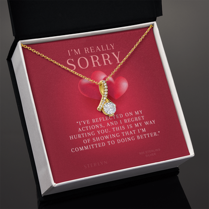 I'am Really Sorry Gift For Her - I've Reflected On My Action,Alluring Beauty Pendant