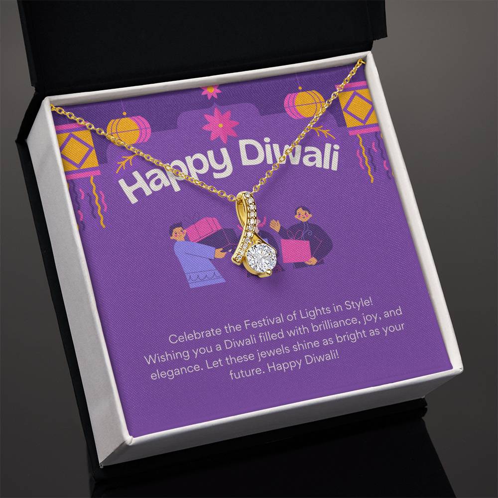 Diwali Wishes Gift: A Timeless Gift to Celebrate Light and Love - 925 sterling Silver Alluring Beauty Necklace