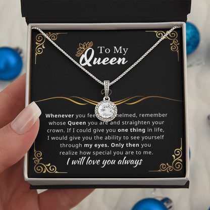 To My Queen - Eternal Love Stering Silver Pendant