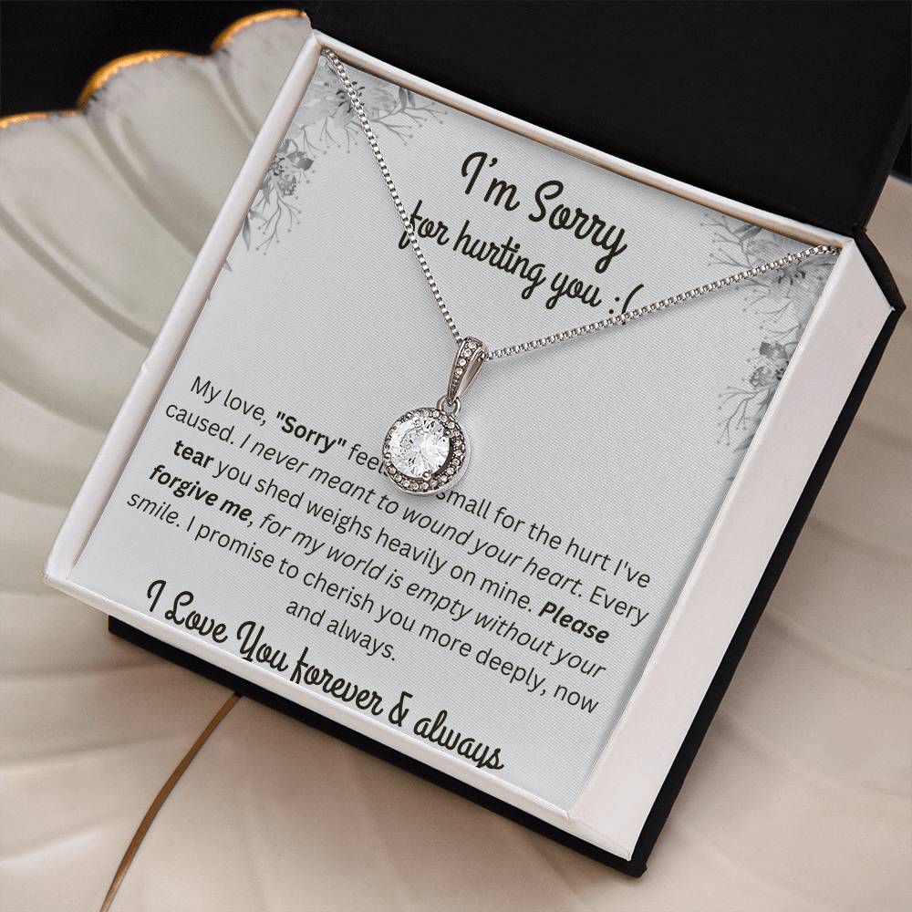 Sorry Gift For Girlfriend - 925 Sterling Silver Forever love Necklace