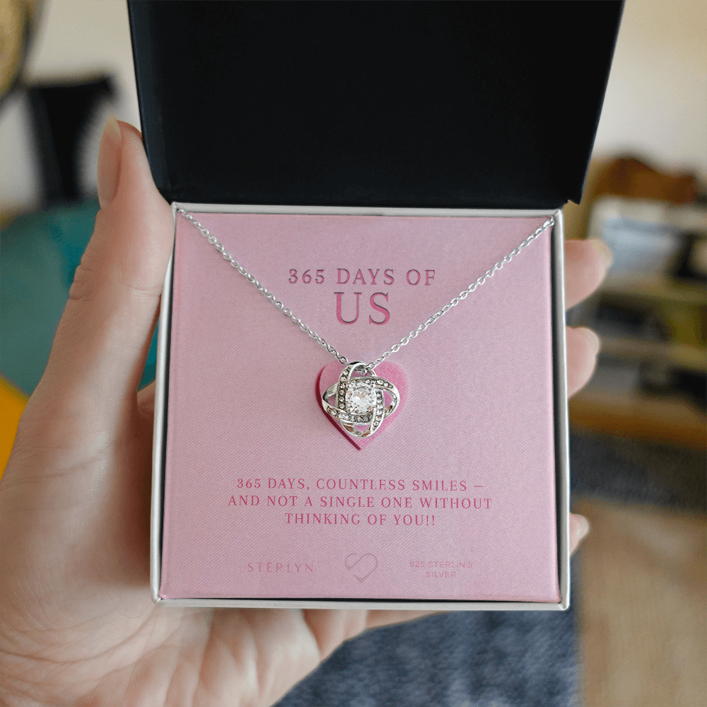 365 days, countless smiles,Love Knot Pendant