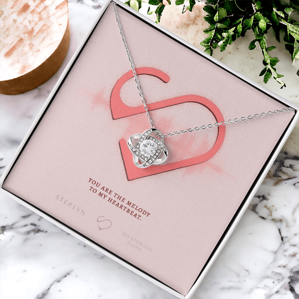 You Are The Melody To My Heartbeat,Love Knot Pendent