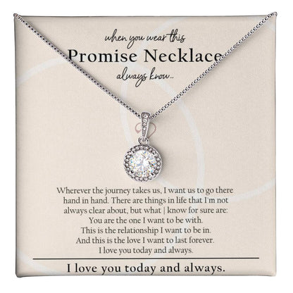 I Promise To Be With You Sterling Silver Necklace