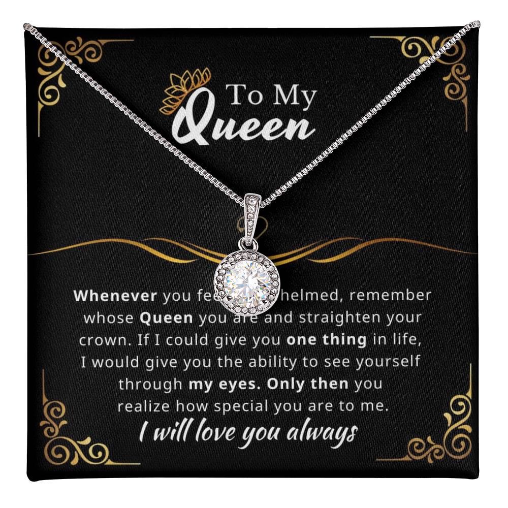 To My Queen - Eternal Love Stering Silver Pendant